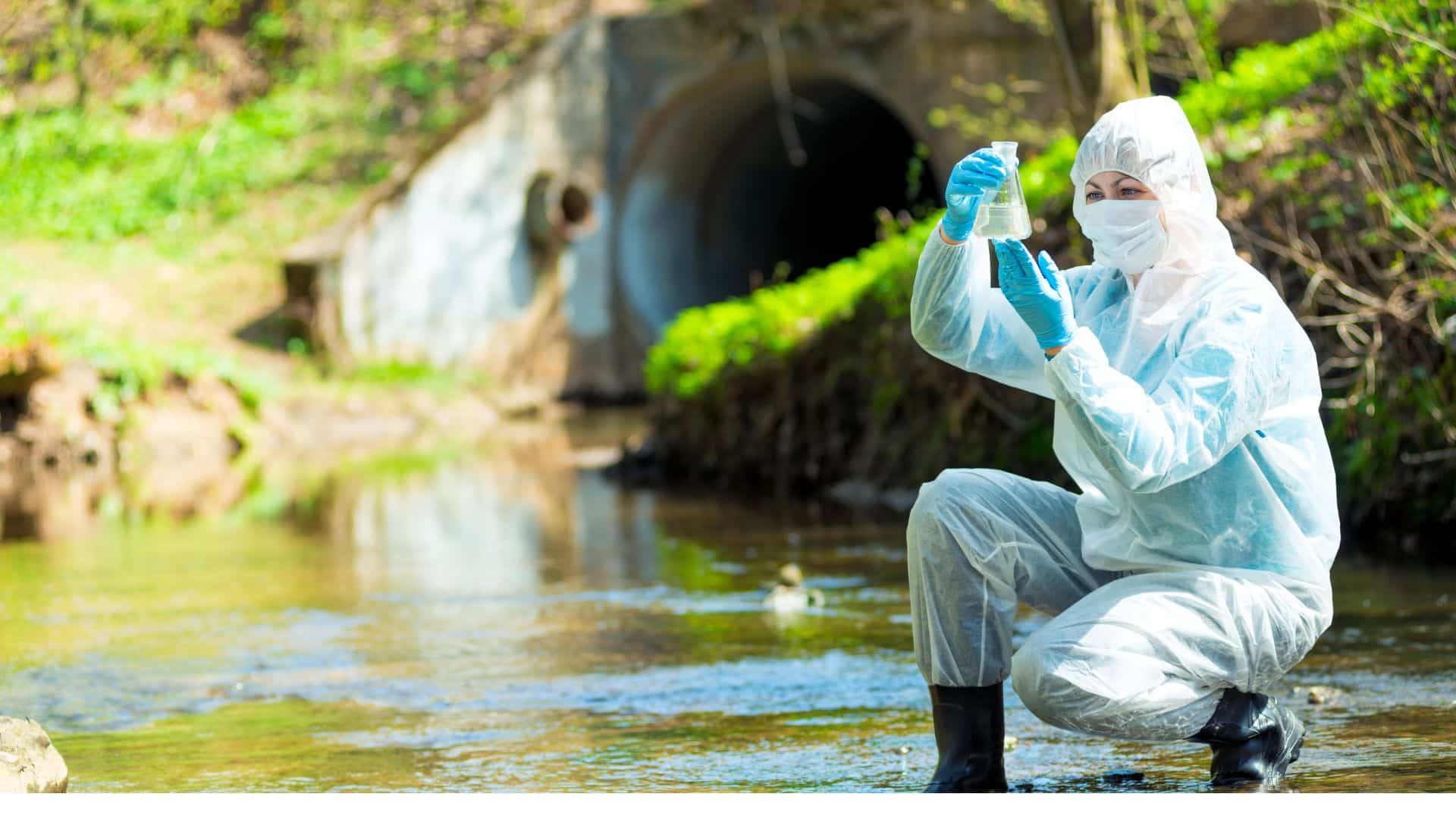 Collecting water sample analysis